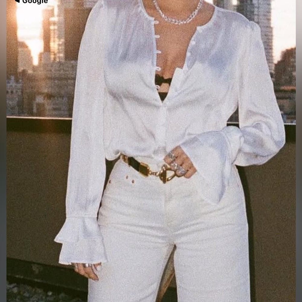 NWT Paige White Blouse